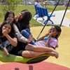 Swings at Playground Site Swings at Playground Site